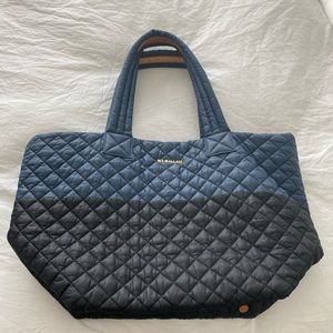 mz wallace navy/black large metro tote